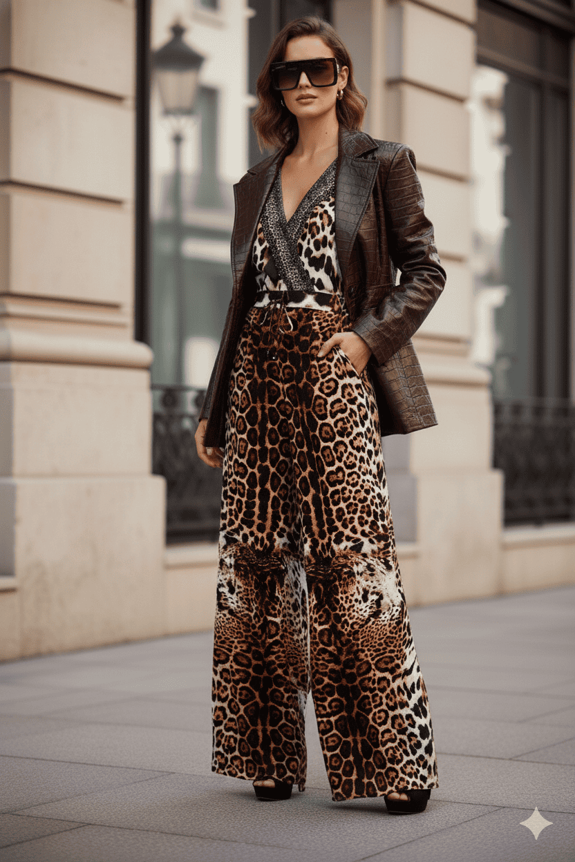 Animal Print Jumpsuit
