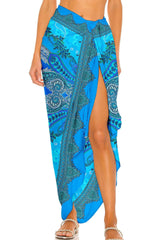 Blue Maxi Sarong Dress