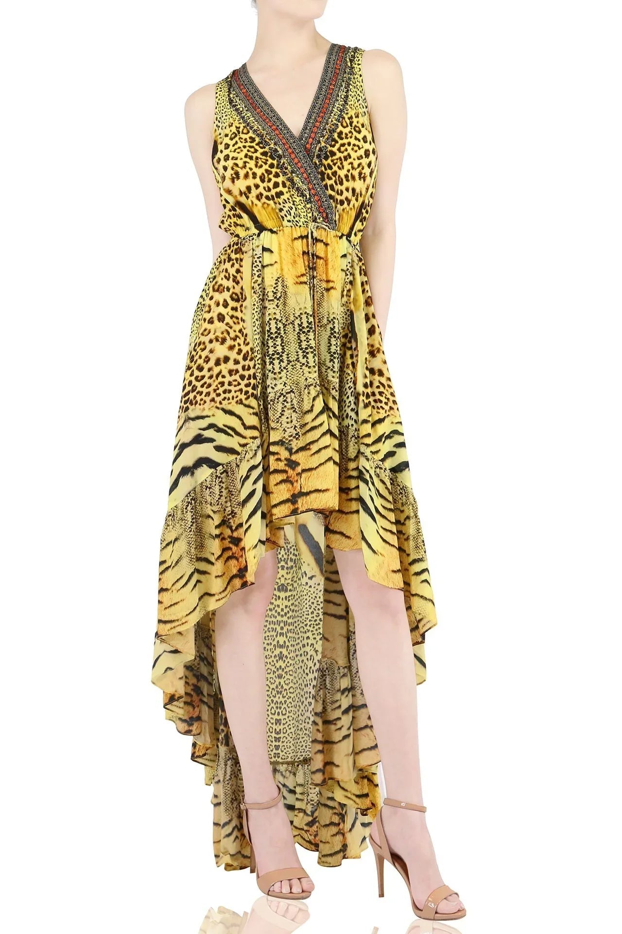 Animal print Hi-Low Dress