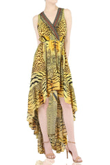 Animal print Hi-Low Dress
