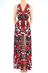 Annabella Butterfly Print High Low Romper