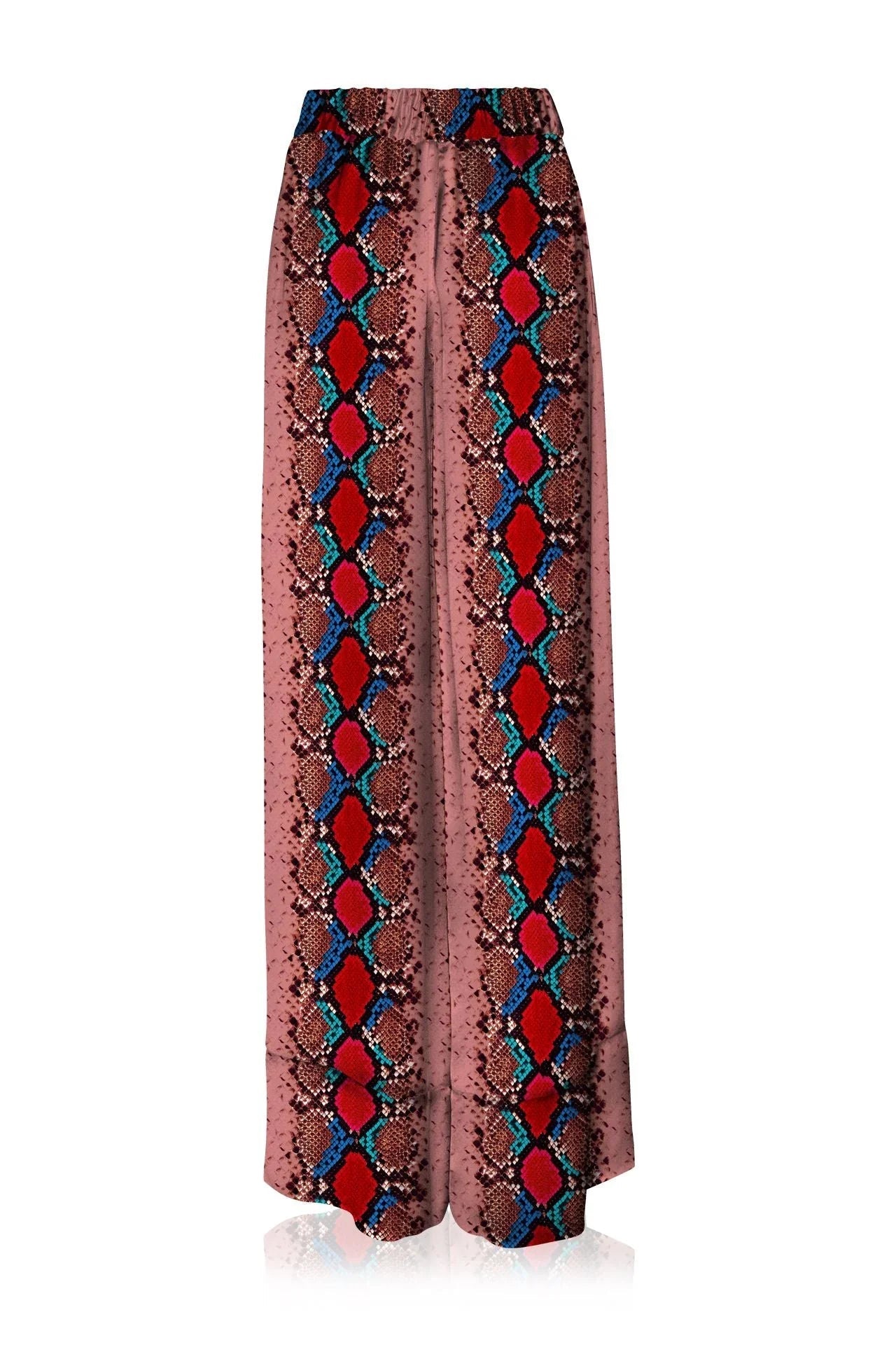 Biodegradable Fabrics Silk Pants in Blood Stone
