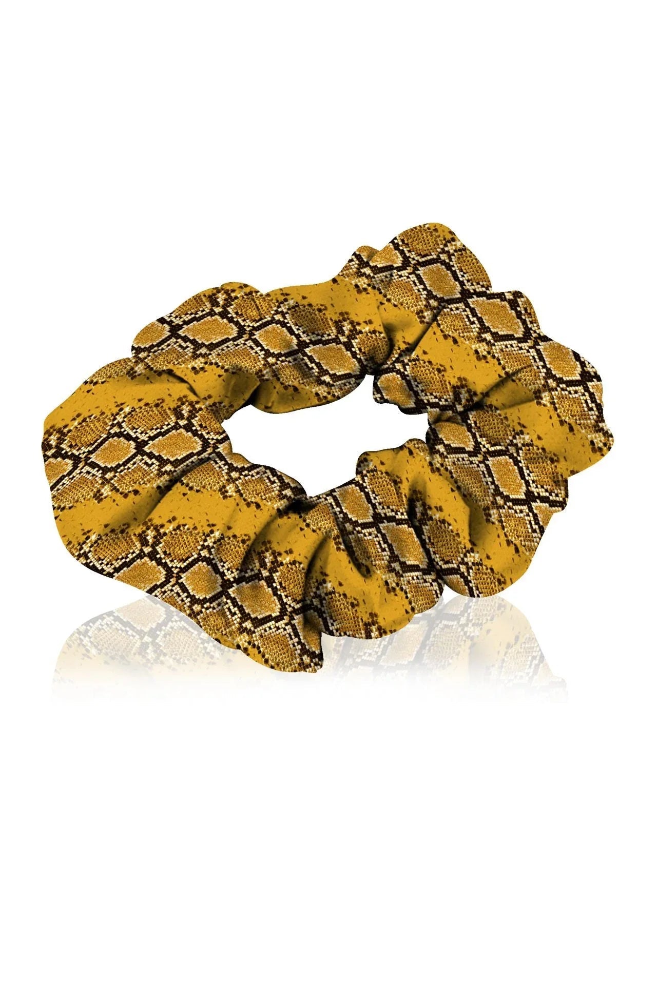 Biodegradable Fabrics Vegan Silk Scrunchie in Golden Cob