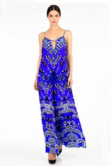 Annabella Butterfly-Print Wide Leg Pants