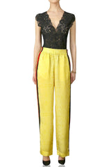 Bias Snake Print Pant In Yellow