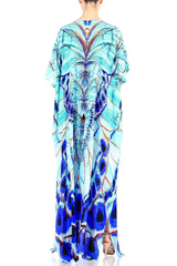 Annabella Butterfly Printed Long Kaftan