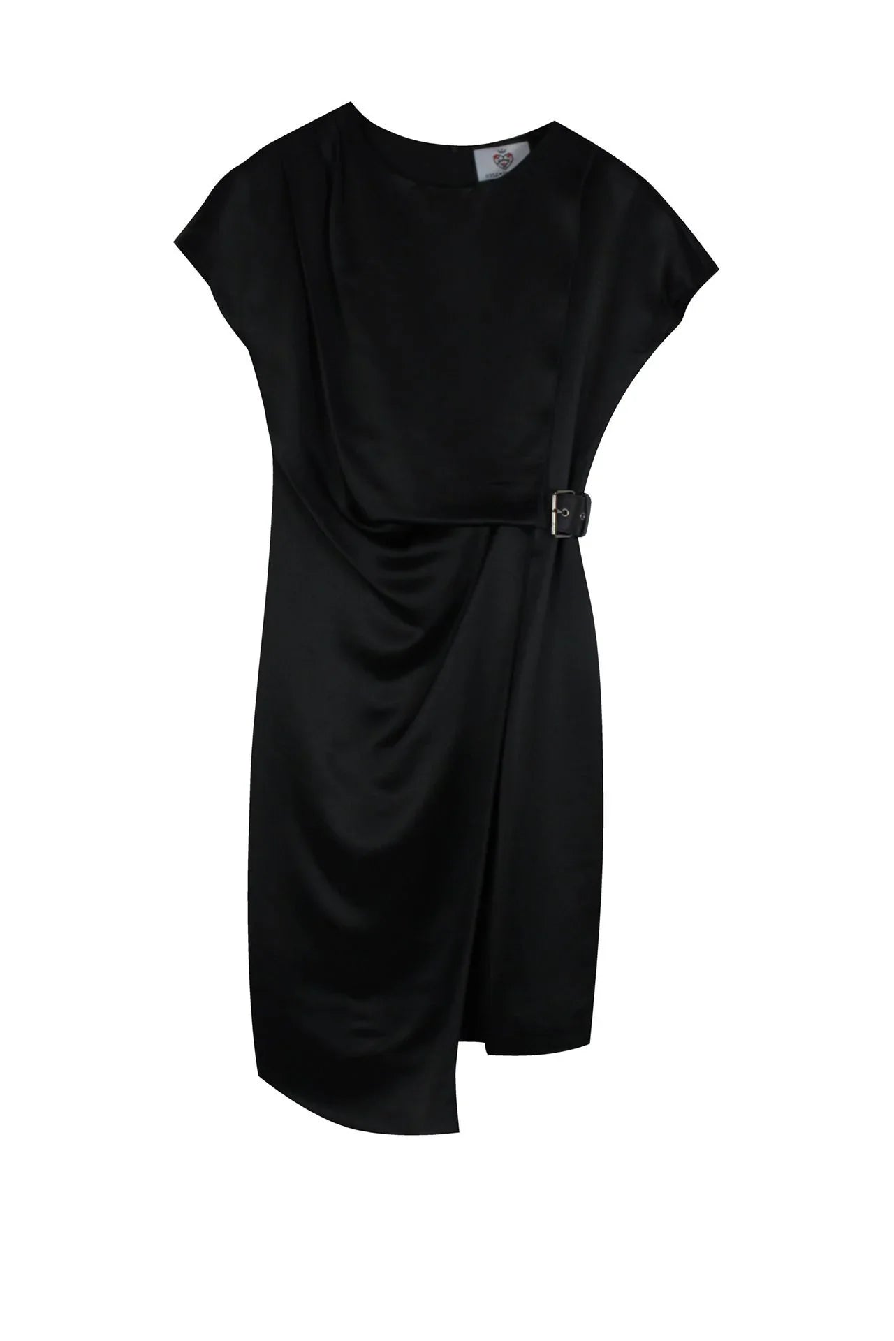 Belted Mini Dress In Black