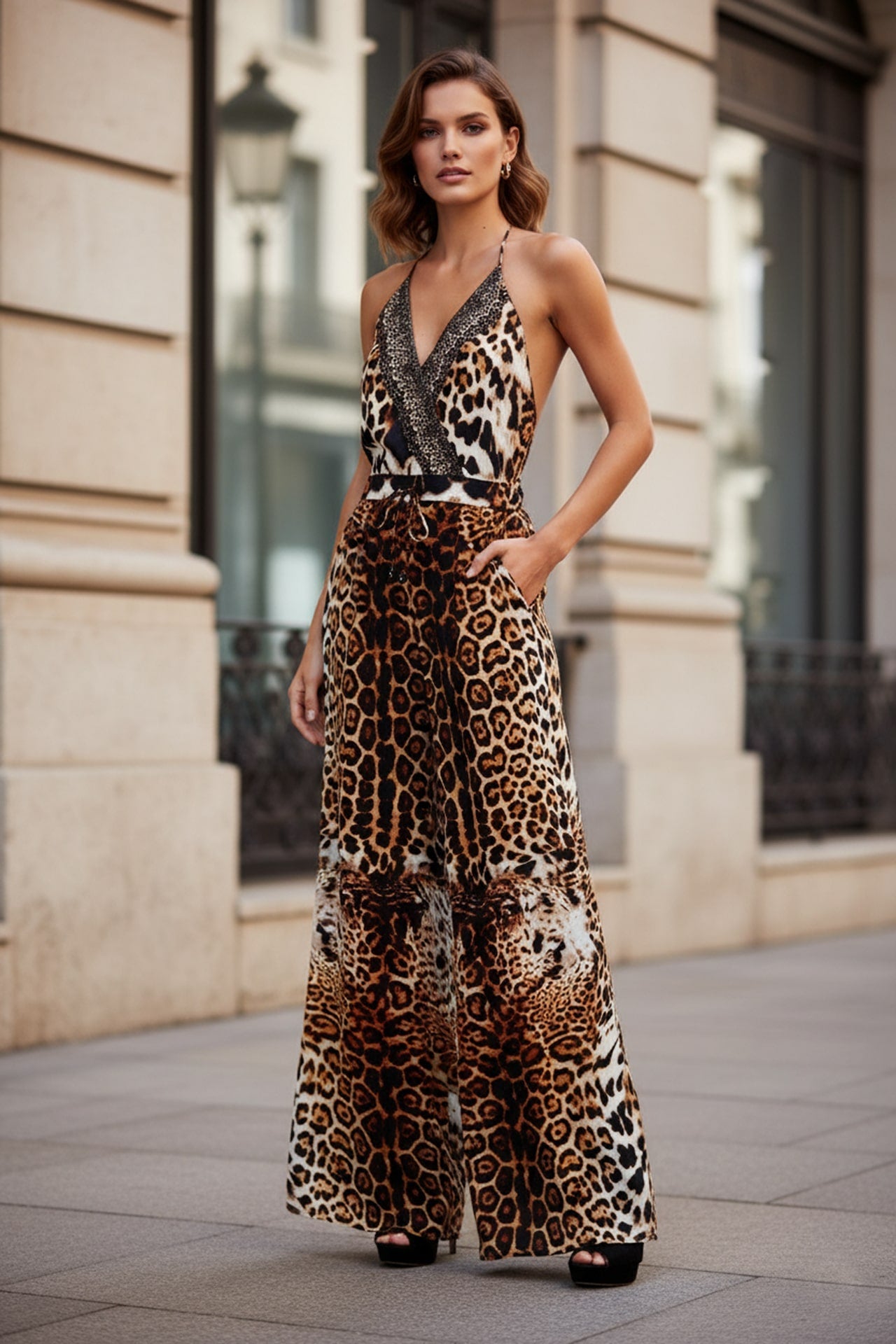 Animal Print Jumpsuit