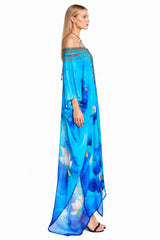 Blue Long Kaftan Dress