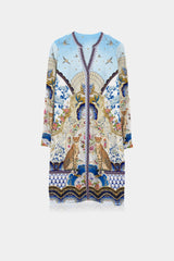 Blue Modest Midi Dresses