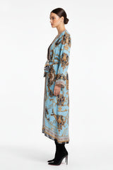 Blue Swimsuit Coverup Dress