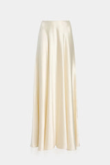 Beige Antonia Long Evening Skirts