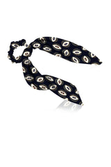 Black Scrunchie Silk