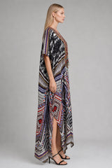 Black Silk Kaftan Dress – Beach & Vacation Wear | Shahida Parides