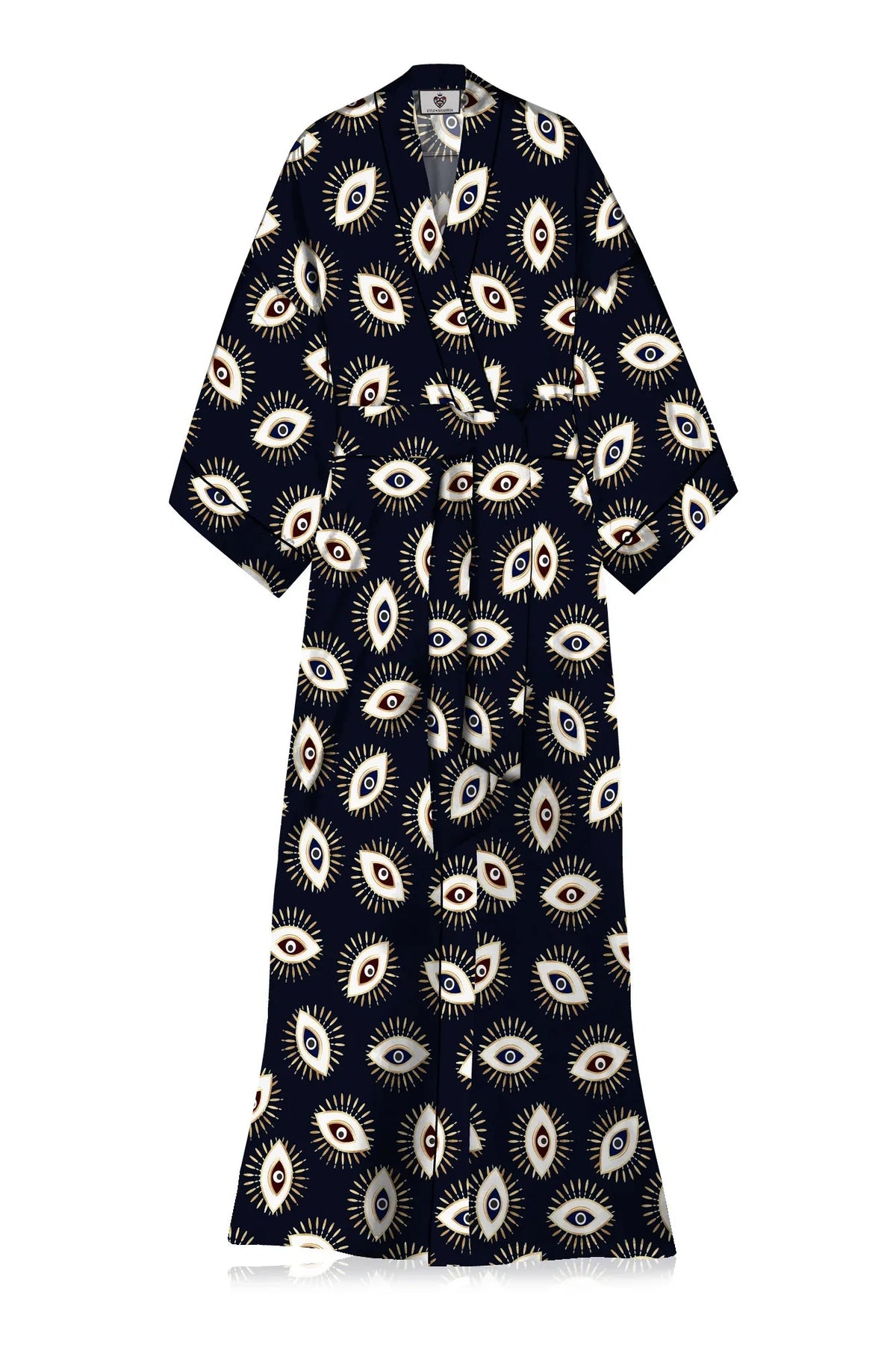 Black Silk Kimono