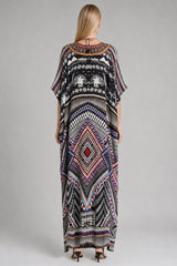 Black Silk Kaftan Dress – Beach & Vacation Wear | Shahida Parides
