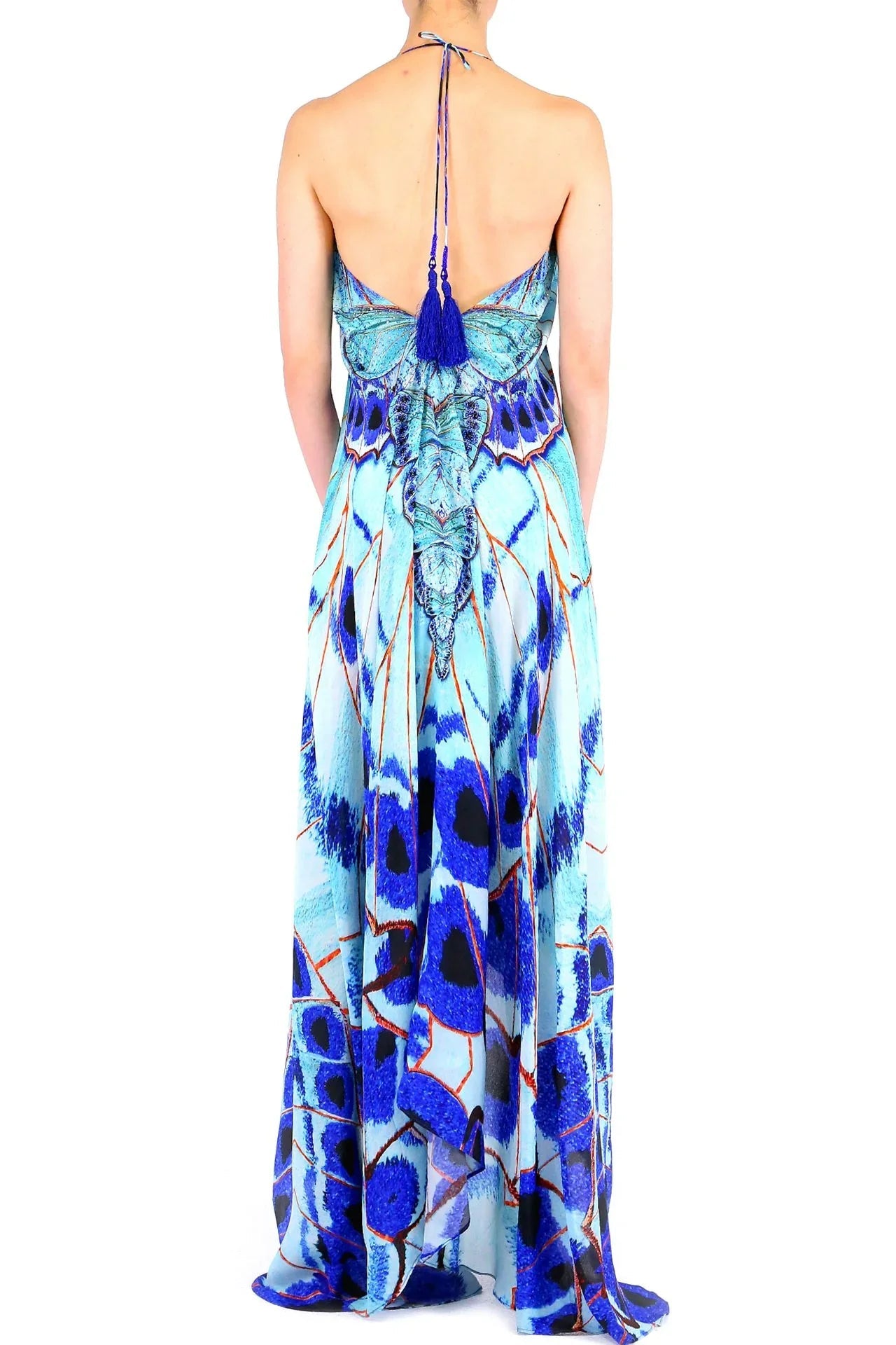 Annabella Butterfly Print Maxi Dress