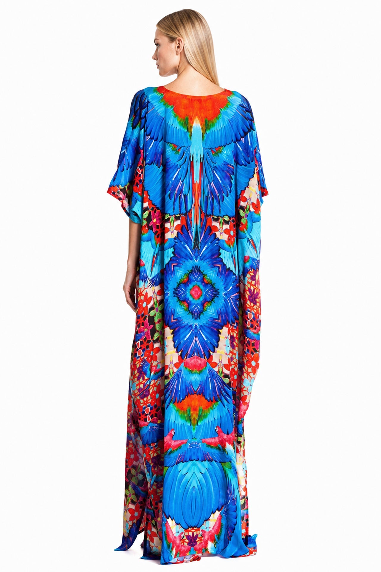 Blue Long Kaftan Convertible