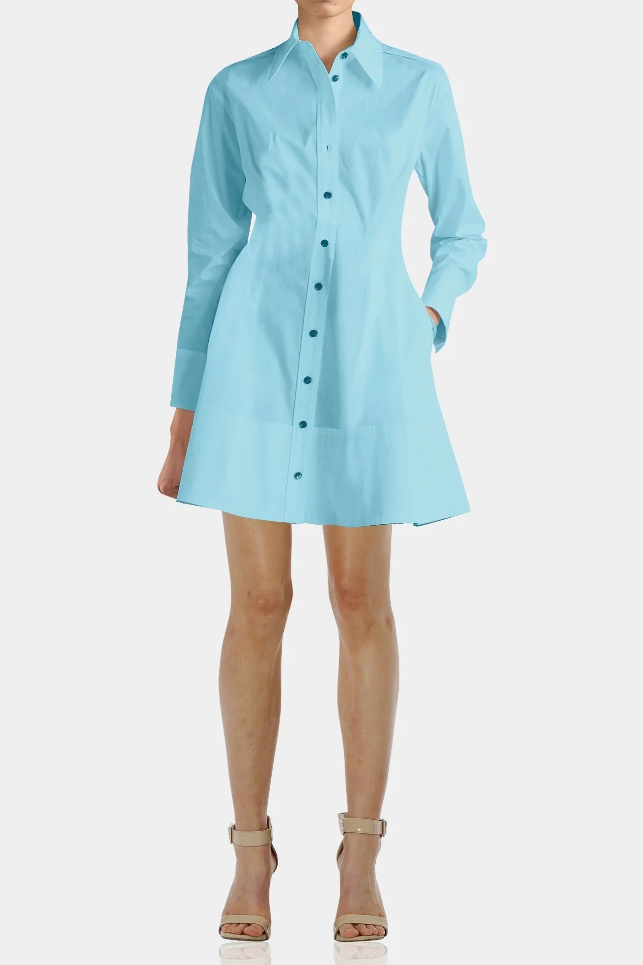 Aqua Blue Short Mini Dresses
