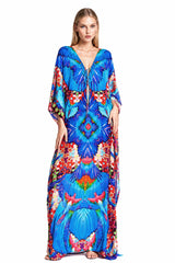 Blue Long Kaftan Convertible
