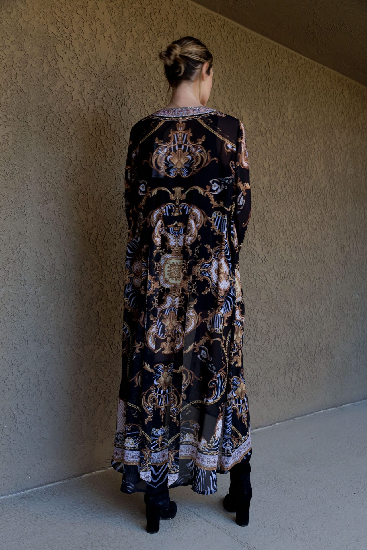Black Designer Swimsuit Cover Ups