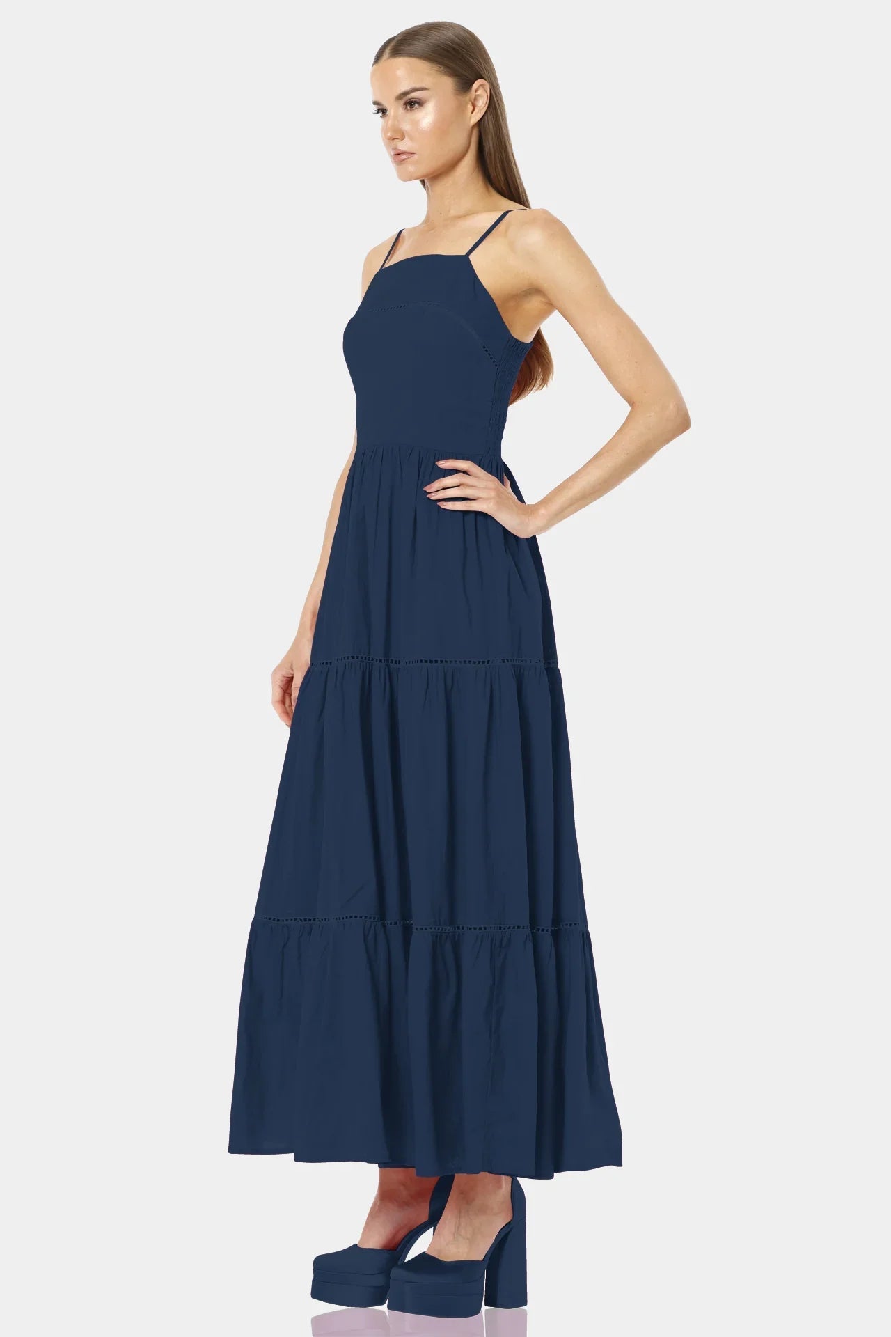 Blue One Piece Maxi Dress