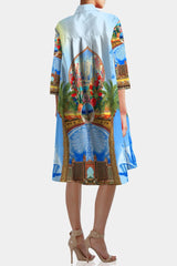 Blue Midi Dress for Women