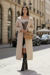 Animal Print Lace Trim Holiday Outfits