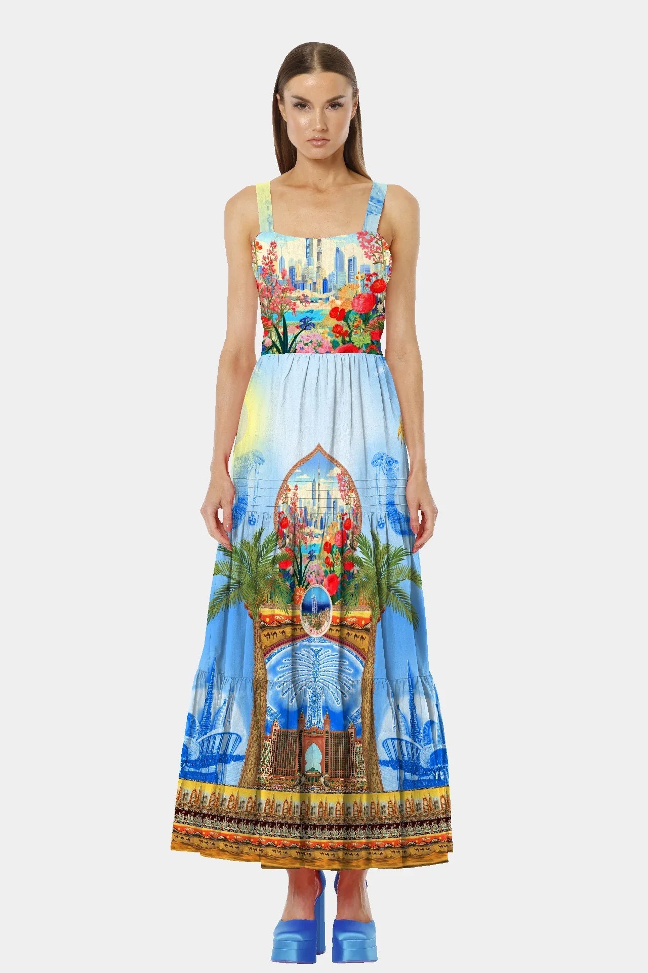 Blue Long Maxi Dress