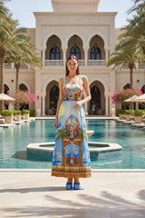 Blue Long Maxi Dress