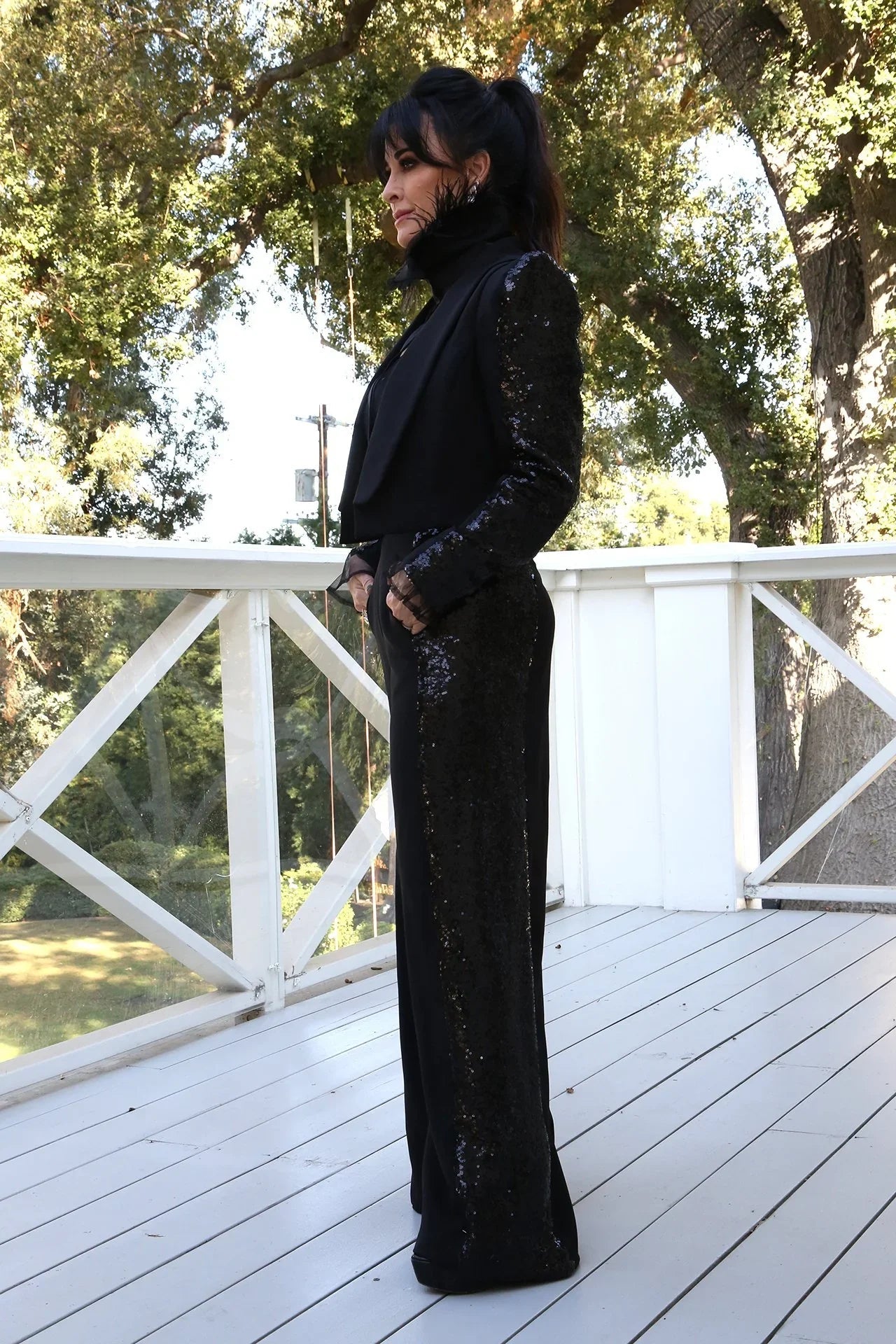 As Seen on Kyle Richards - Black Suit Pant