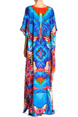 Blue Long Kaftan Convertible
