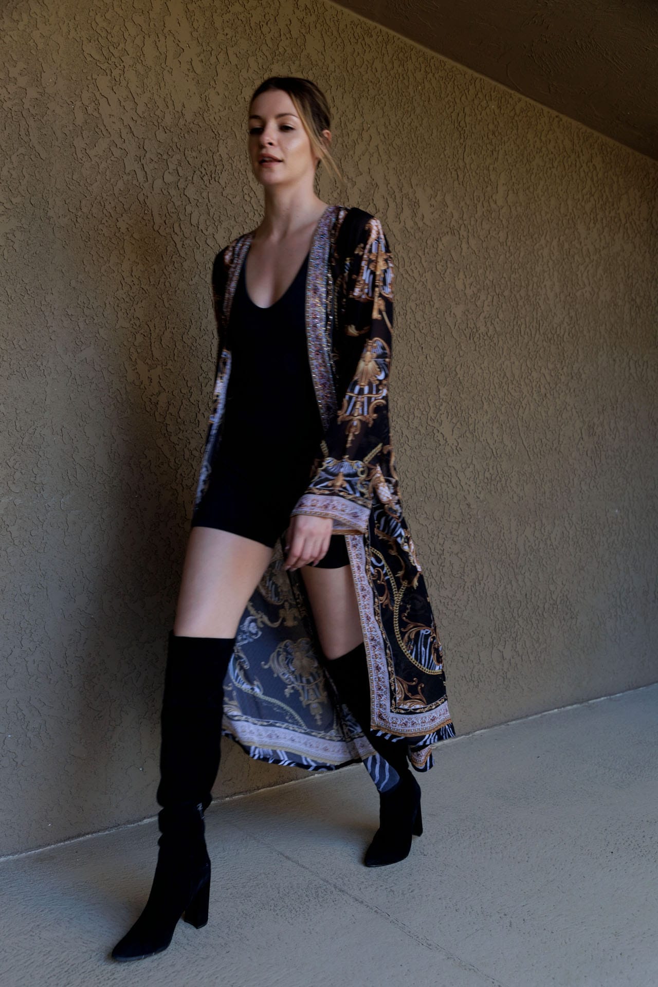 Black Designer Swimsuit Cover Ups