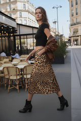 Animal Print Pencil Skirts Below The Knee