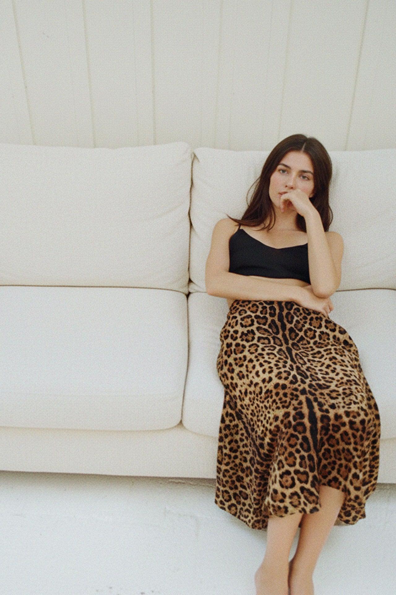 Animal Print Pencil Skirts Below The Knee