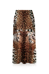 Animal Print Midi Pencil Skirt