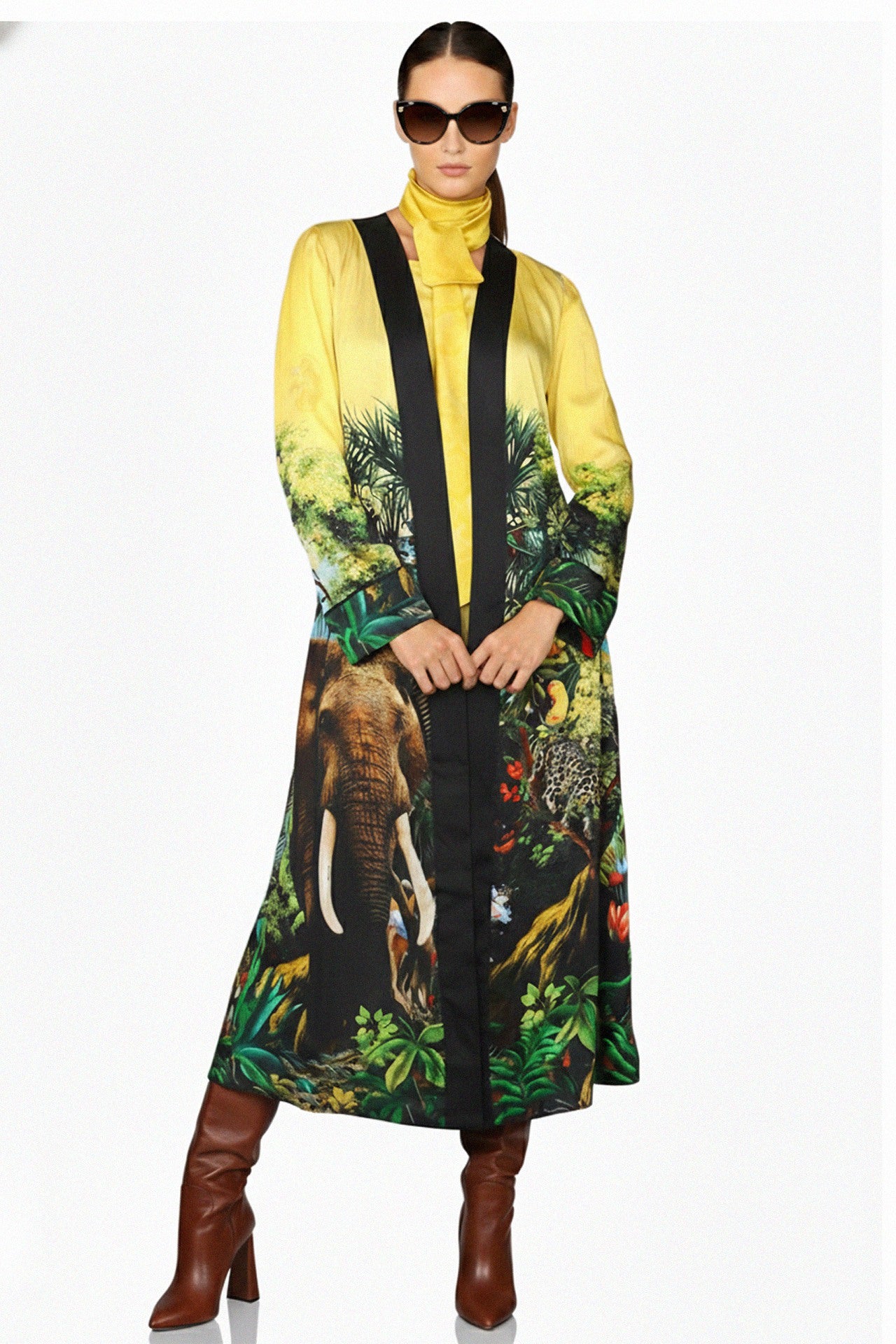 Animal Print Kimono