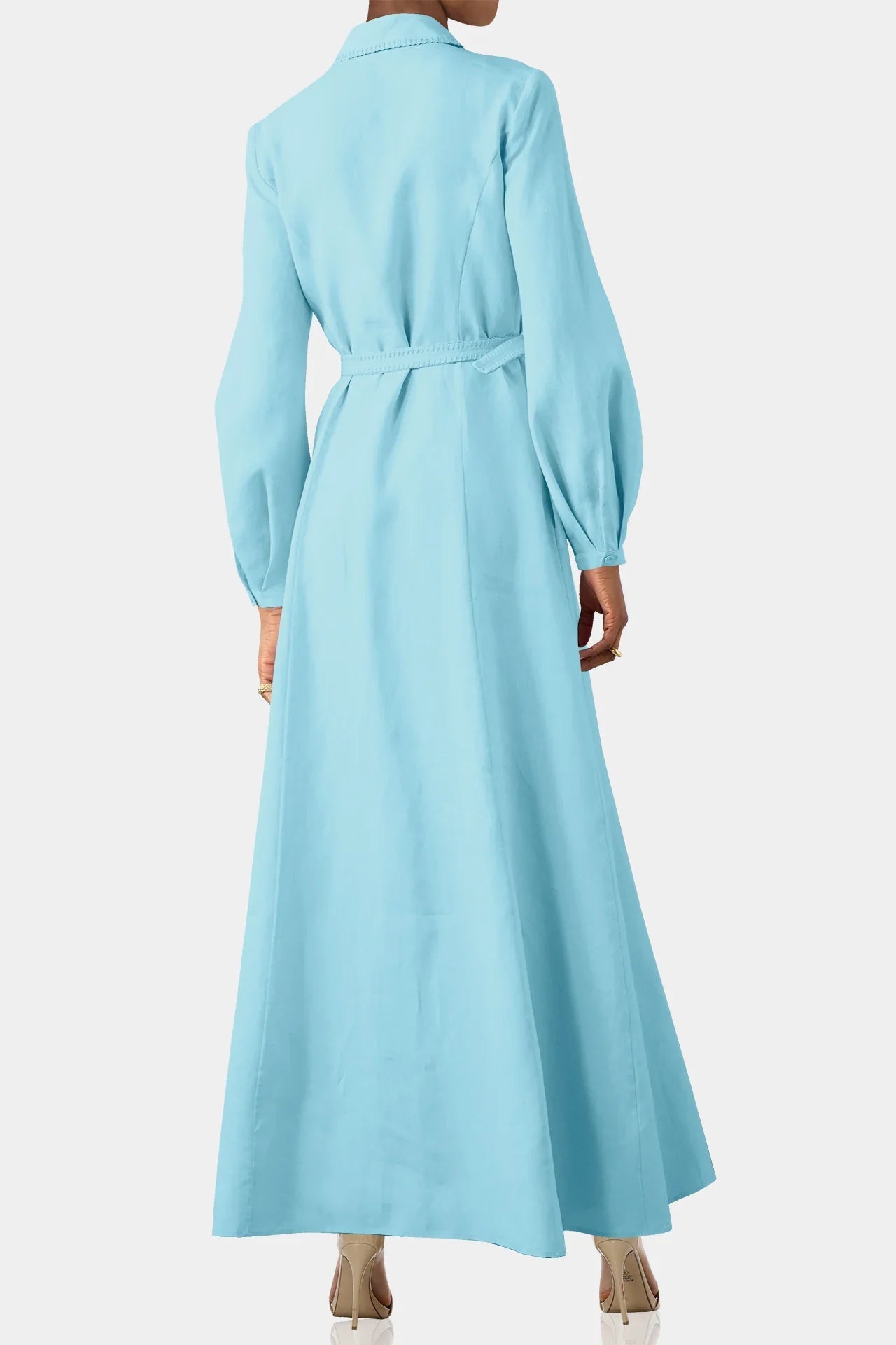 Aqua Blue Shirt Dress