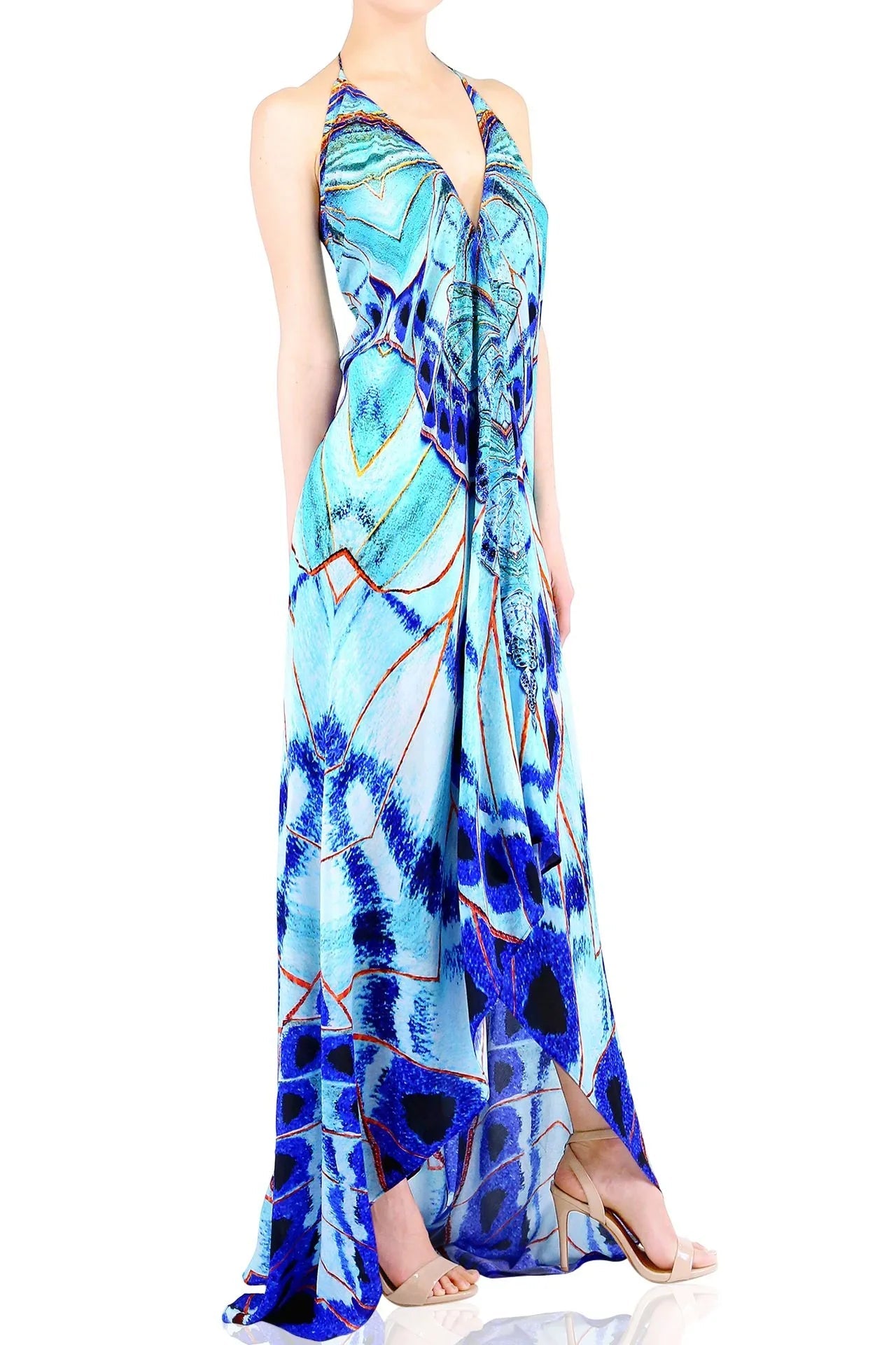 Annabella Butterfly Print Maxi Dress