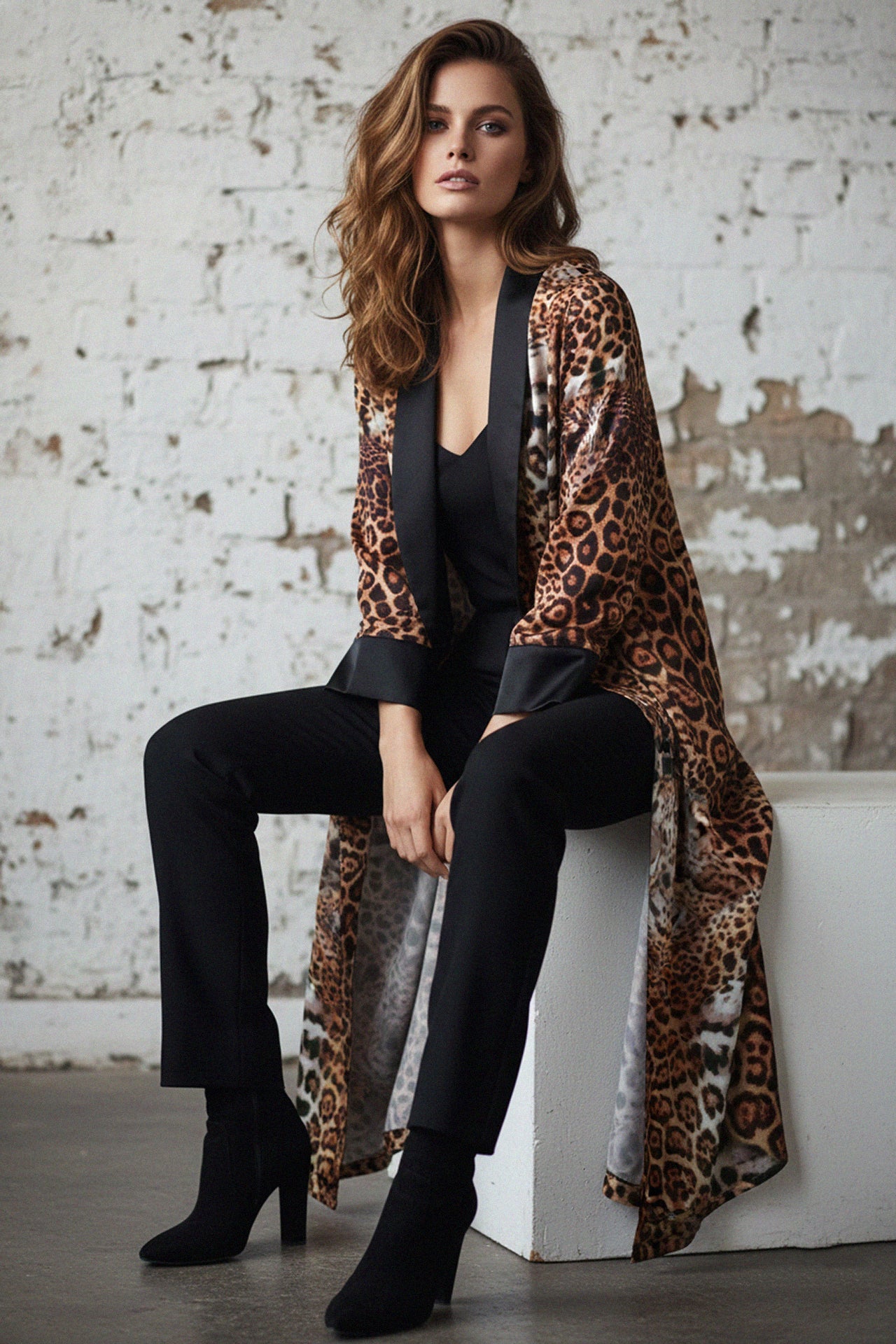 Animal Print Sexy Robe