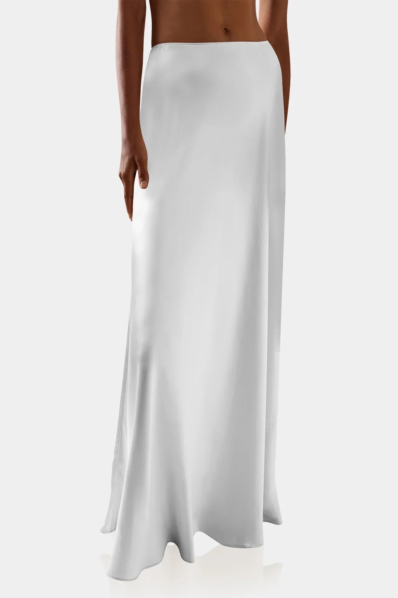 Antonia Silky White Skirt