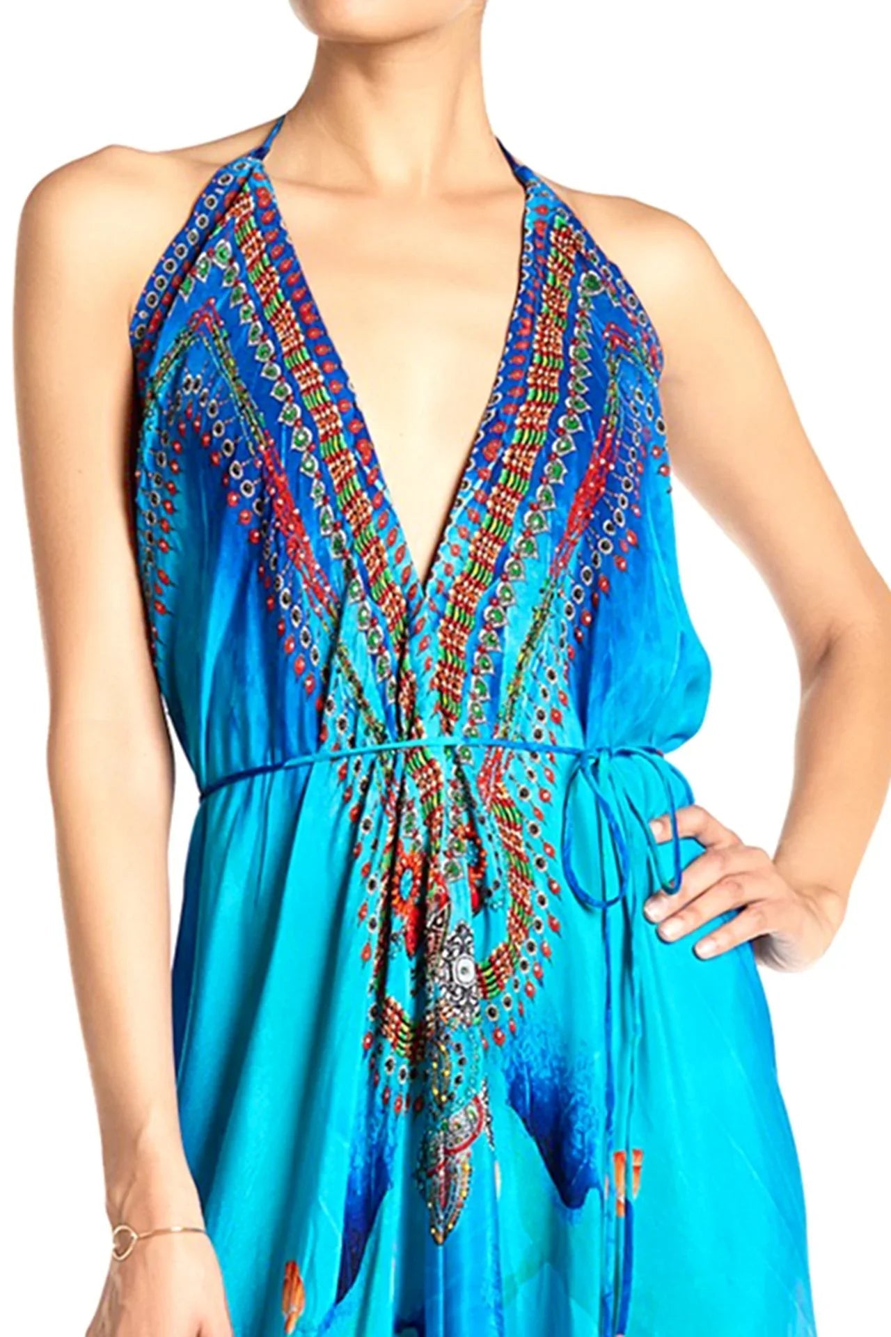 Blue Infinity Maxi Dress