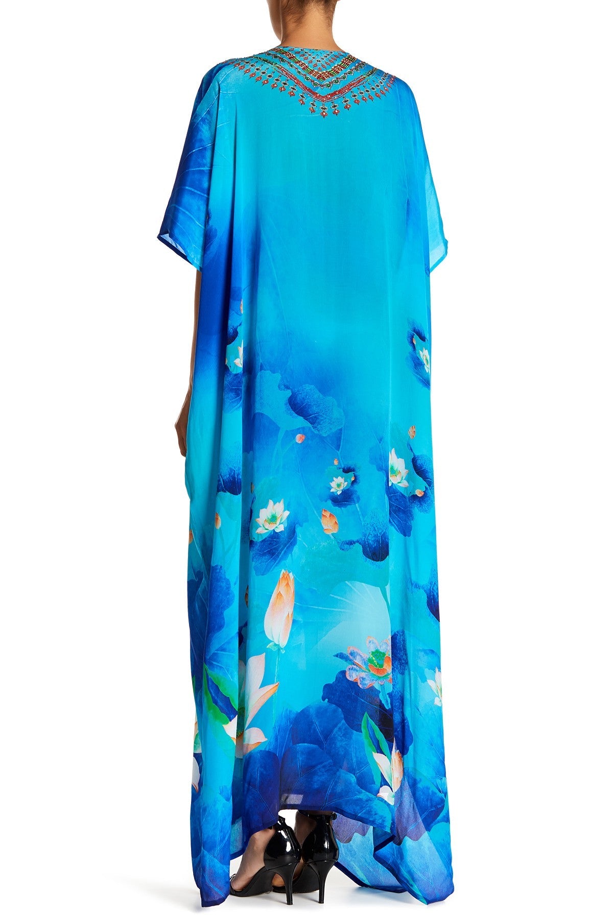 Blue Long Kaftan Dress