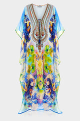 Blue Kaftan Vacation Outfits Women