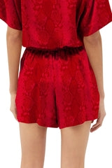 Blood Stone Shorts Made With Cupro