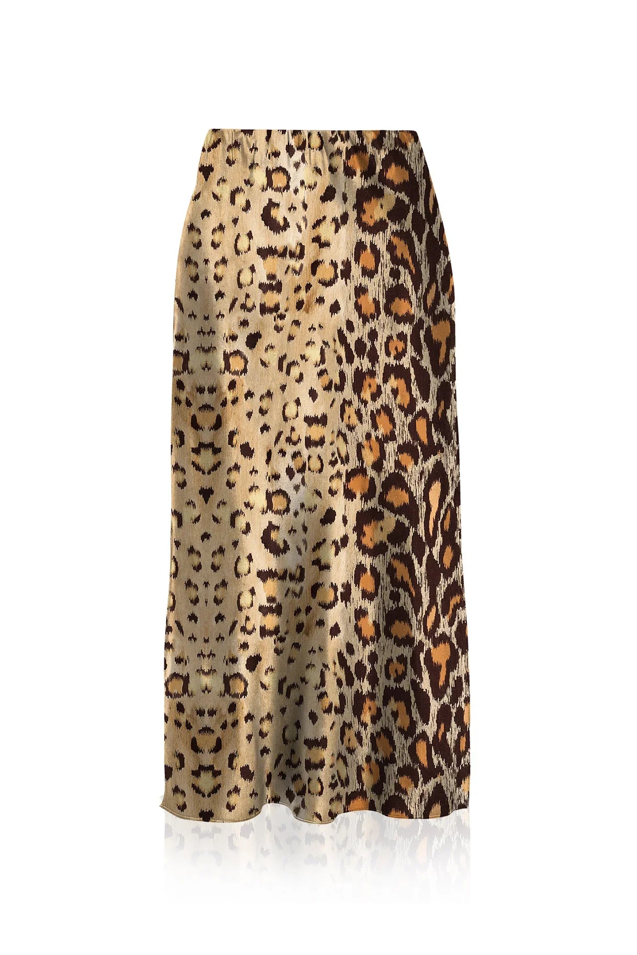 Animal Print Summer Midi Skirt