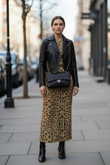 Animal Print Ladies Knee Length Skirts