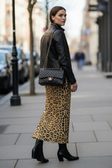 Animal Print Ladies Knee Length Skirts