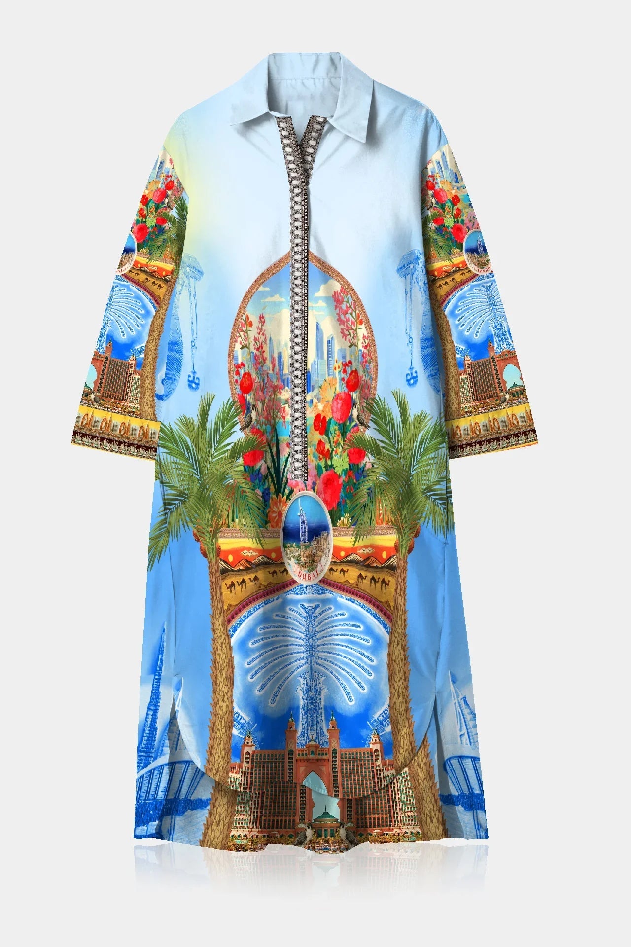 Blue Midi Dress for Women