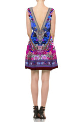 Blue Short Dress For Women